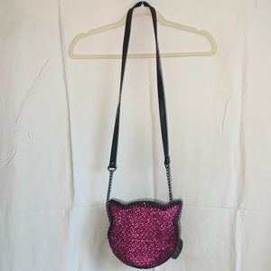 Betsy Johnson pink kitty purse